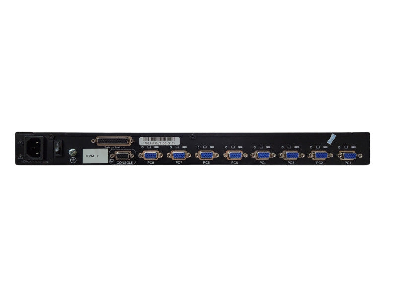 Kinan KVM-1708 Single Rail 17″ 8 Port VGA LCD KVM Switch