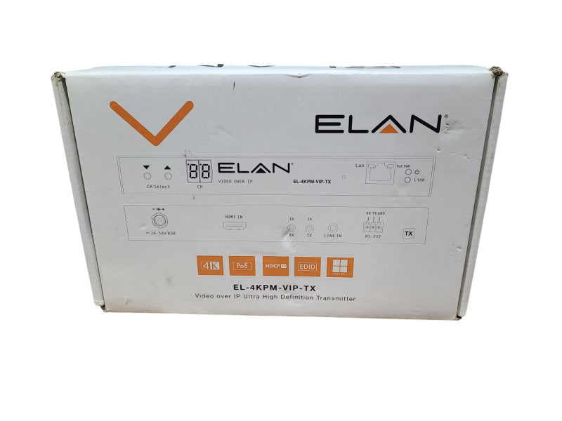 ELAN EL-4KPM-VIP-TX Video over IP Ultra High Definition Transmitter Q