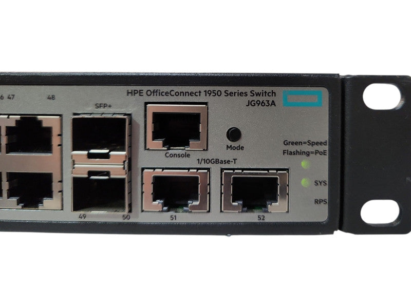 HPE JG963A OfficeConnect 1950-48G-2SFP+ 2XGT-PoE+ Switch
