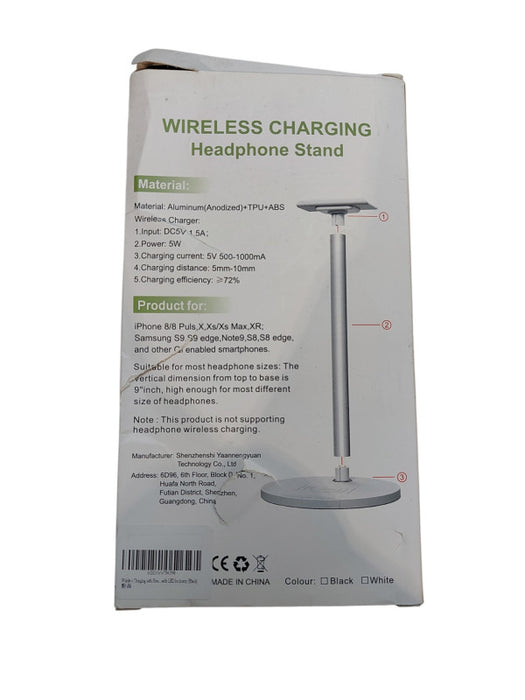New Bee NB-Z3 Wireless Charging Headphone Stand - Black