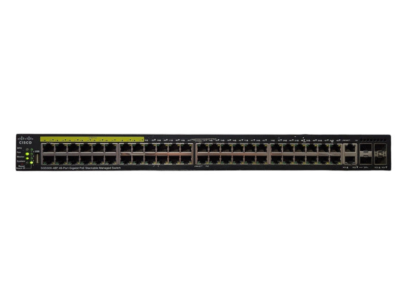 Cisco SG550X-48P 48-Port Gigabit PoE Stackable Managed Switch