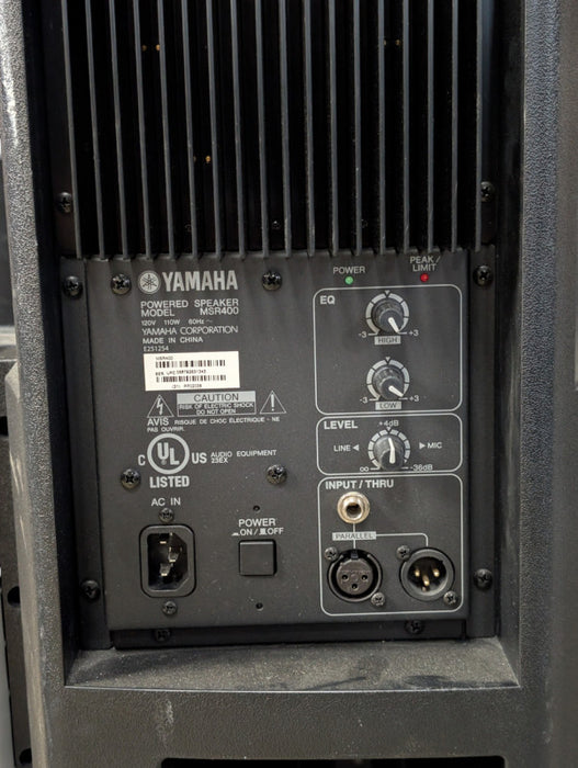 YAMAHA MSR400 Powered 400W Active Speaker -