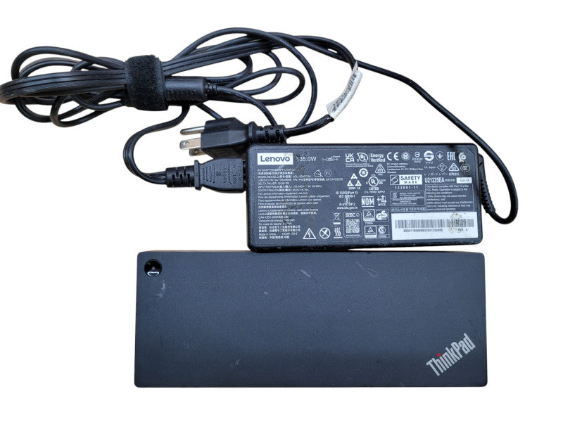 Lenovo ThinkPad Hybrid USB-C with USB-A Dock DUD9011D1 w/135W Power Supply