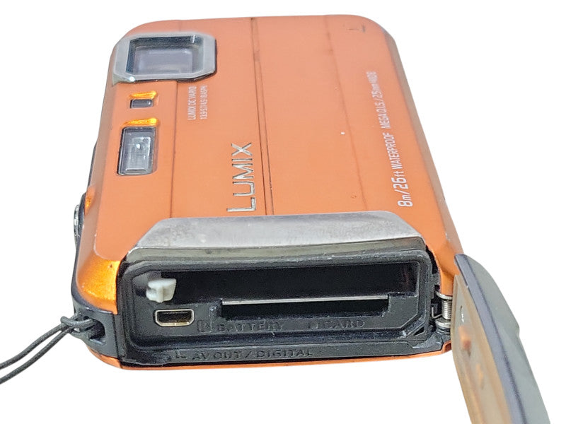 Panasonic LUMIX DMC-TS30 waterproof Digital Camera - Orange, READ _