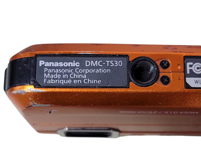 Panasonic LUMIX DMC-TS30 waterproof Digital Camera - Orange, READ _