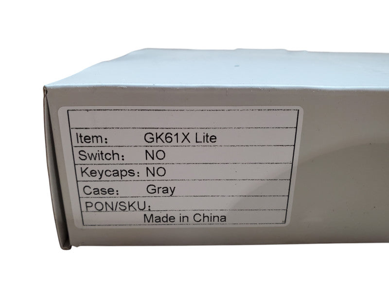 Skylong GK61X Lite Custom Keyboard - Gray - New Open Box Q