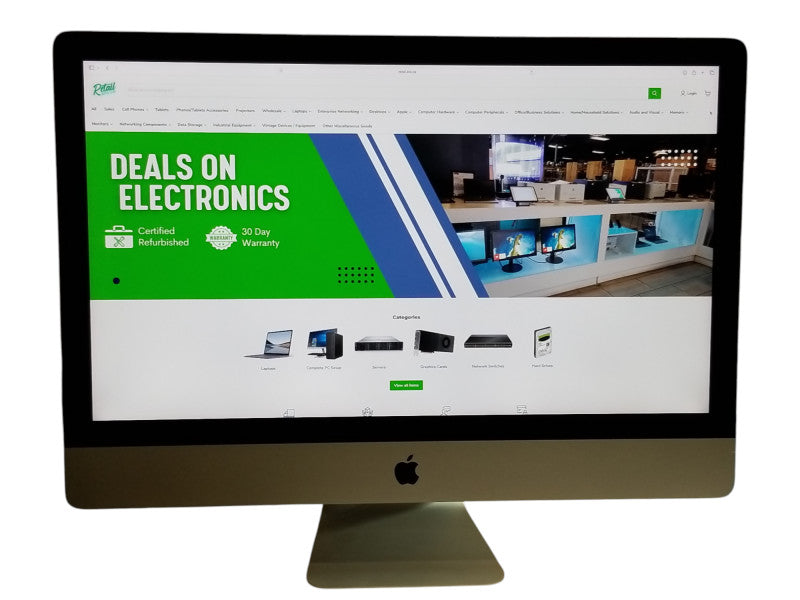Apple iMac 27" Retina 5K 2019, i5-8500 CPU 3.00GHz, 32GB RAM - 499GB