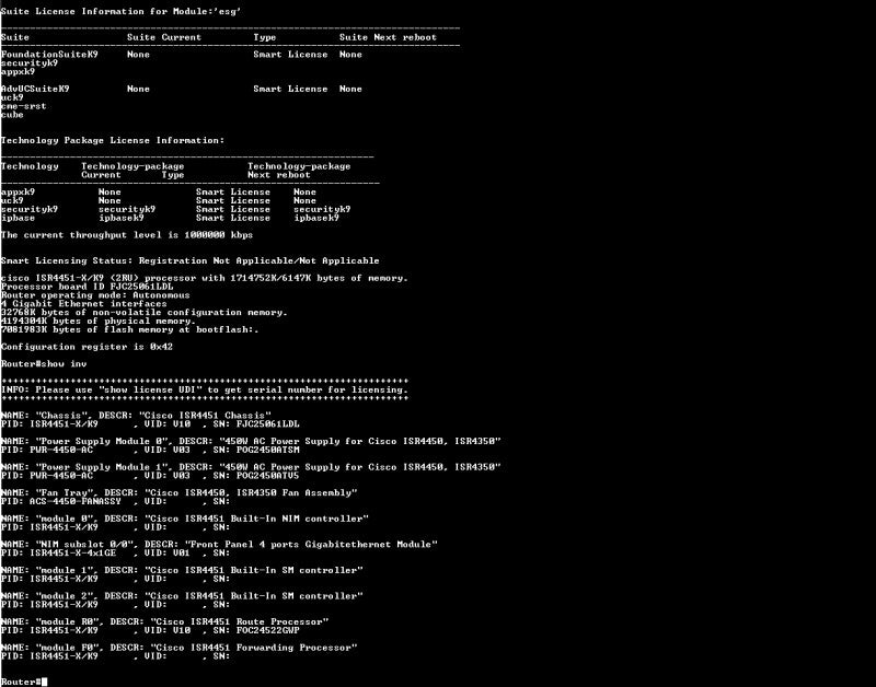 Cisco ISR4451-X/K9 V10 | ISR 4451 Series Integrated Services Router
