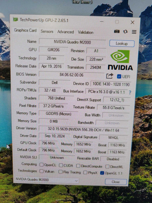 NVIDIA QUADRO M2000 4GB PCIE %