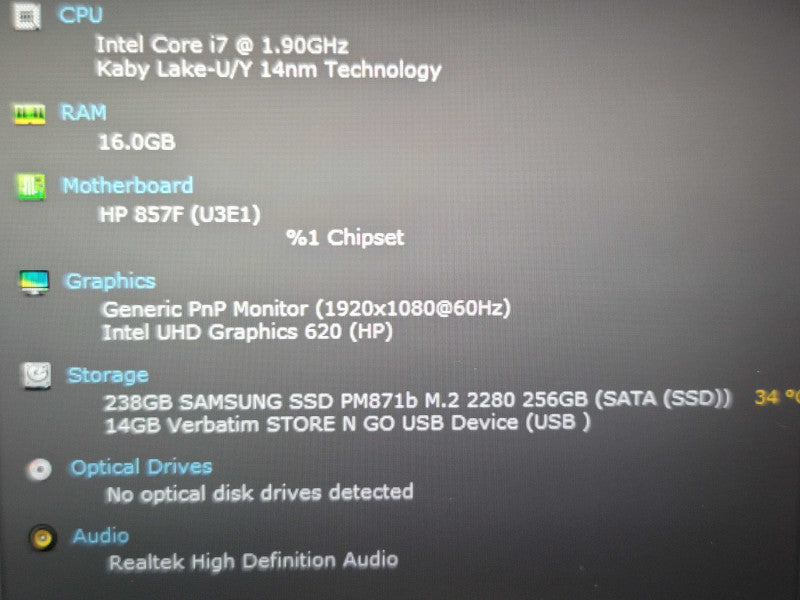 HP EliteBook x360 1040 G6 i7-8665U 16GB RAM 256GB M.2  β BudLap