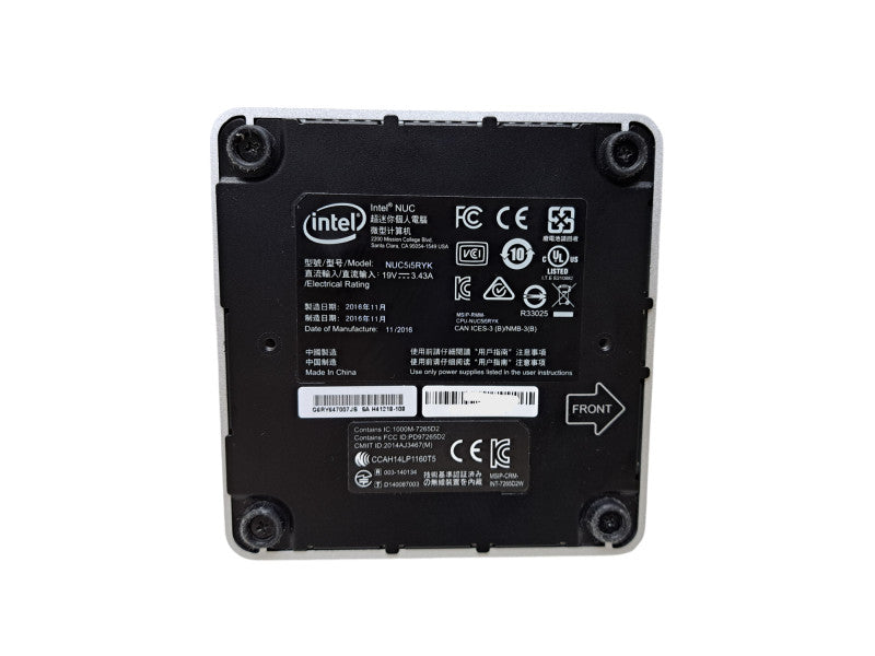Intel NUC5i5RYK Mini PC | Core i5-5250U @1.60GHz, 8GB RAM, No HDD Q