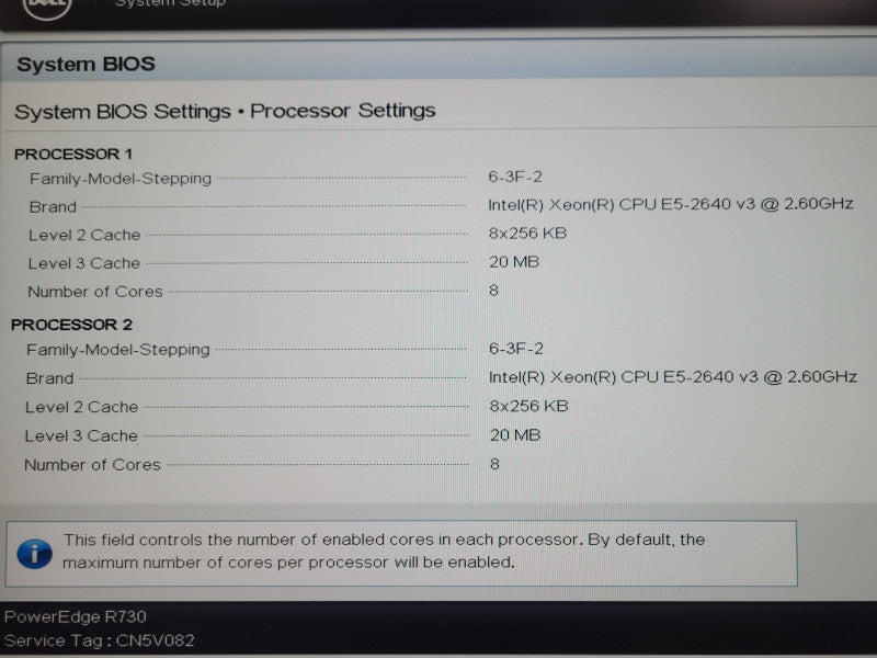 Dell PE R730 2x Xeon E5-2640v3 2.60GHz 32GB DDR4 H730 Mini, 2x PSU, 8x 2.5" _