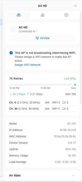 Ubiquiti UniFi UAP-AC-HD Wireless Access Point Q_