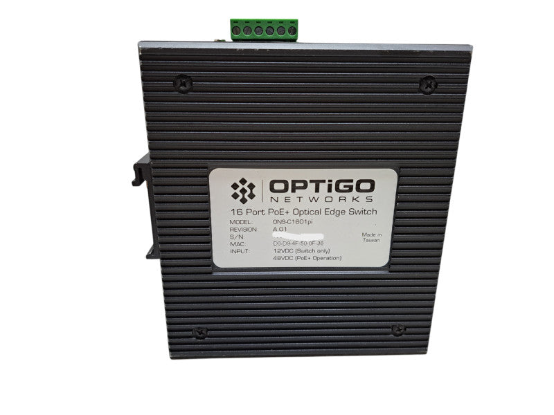 OPTiGO Networks ONS-C1601pi A.01 12VDC -48VDC 16-Port POE Edge Switch