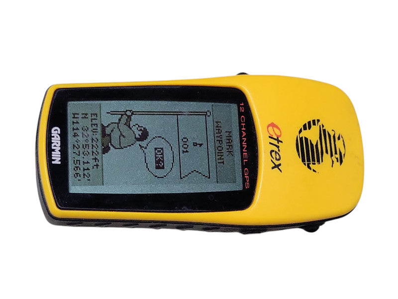 Garmin eTrex 12 Channel GPS Yellow Handheld Personal Navigator, READ _