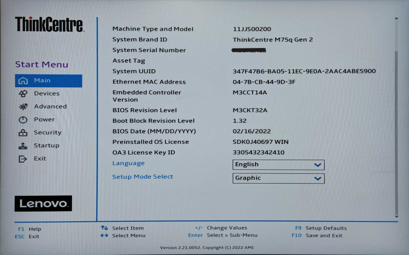 Lenovo ThinkCentre M75q Gen 2, Ryzen 5 PRO 4650GE, 16GB DDR4, 256GB NVMe