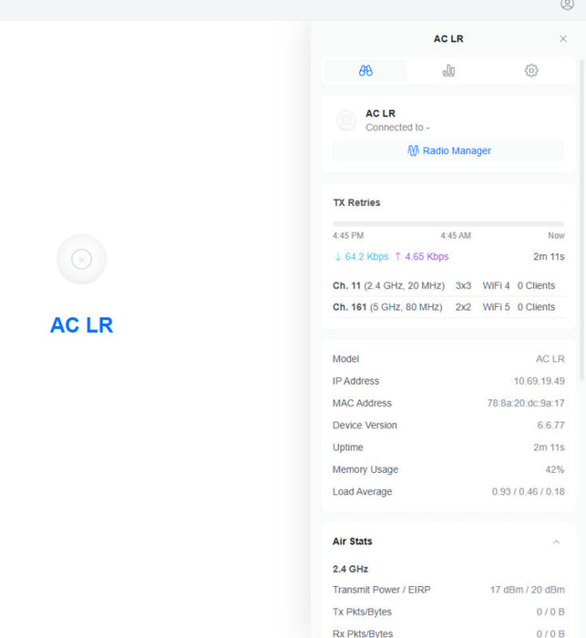 Ubiquiti UniFi UAP-AC-LR | Long Range AC Indoor Access Point