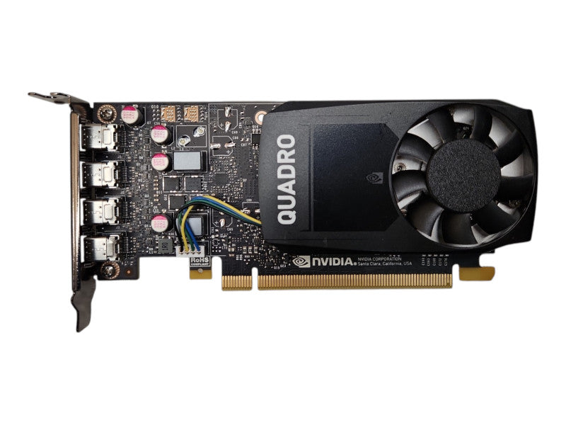 Quadro P1000 4GB GDDR5 GPU Low Profile w/ 4x Mini DP