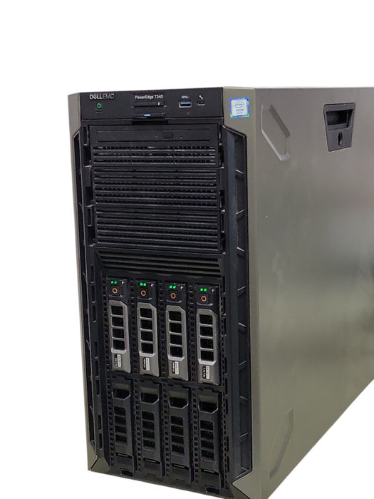 Dell PowerEdge T340 Xeon E-2174G 3.80Ghz 32GB H330 2x PSU, 4x 8TB SAS _