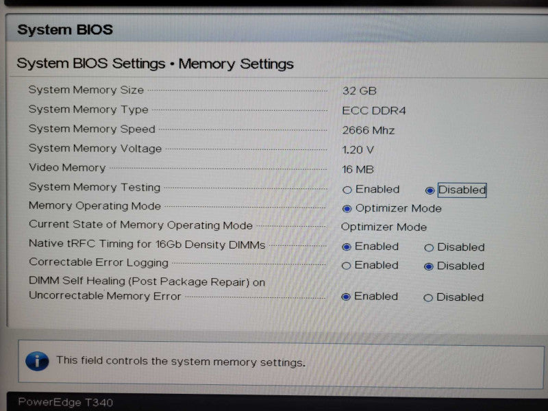 Dell PowerEdge T340 Xeon E-2174G 3.80Ghz 32GB H330 2x PSU, 4x 8TB SAS _