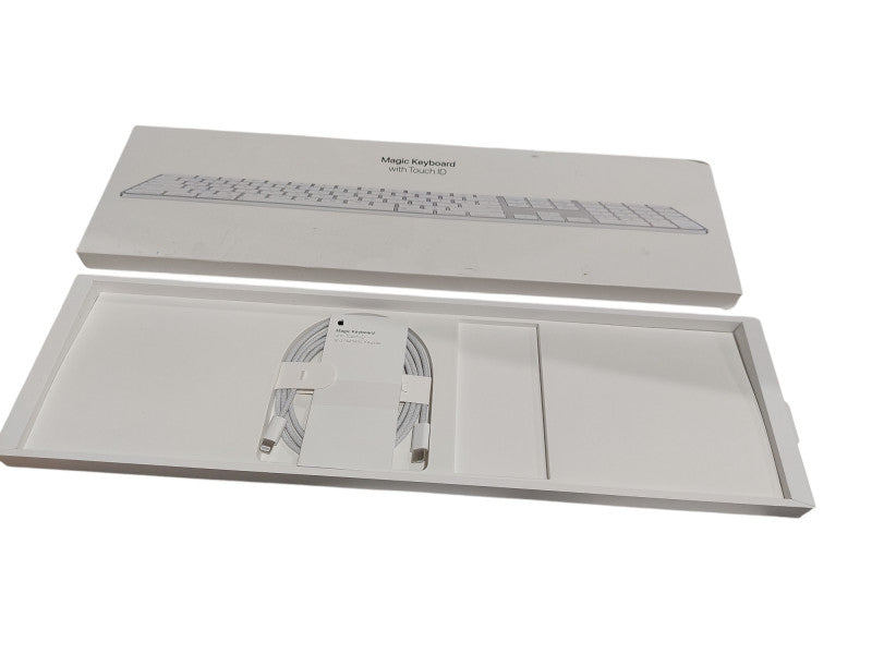 Apple Magic Keyboard with Touch ID & Numpad & Magic Mouse in box, Untested  =