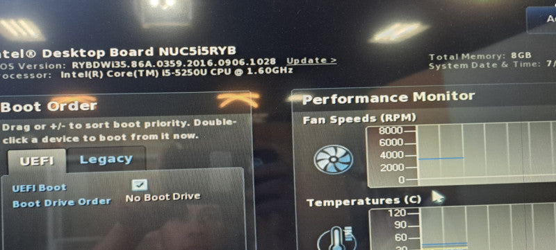 Intel NUC5i5RYK Mini PC | Core i5-5250U CPU|8GB RAM | No HDD Q Q