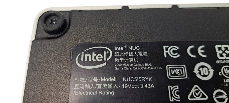 Intel NUC5i5RYK Mini PC | Core i5-5250U CPU|8GB RAM | No HDD Q