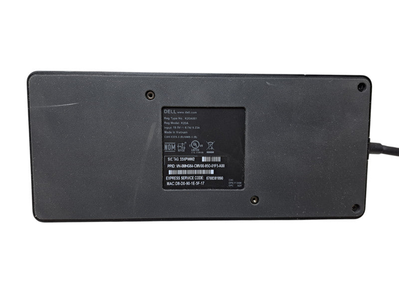 Dell WD19 K20A001 Thunderbolt Docking Station w/ 180W Power Adapter