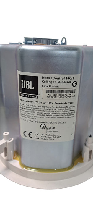 JBL Professional Control 16C/T Two‑Way 6.5″ Ceiling Loudspeaker Q
