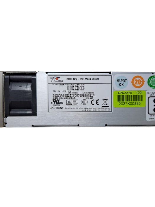 Emacs M1R-2500G 500 W Hot Swap 1U Server Power Supply Q