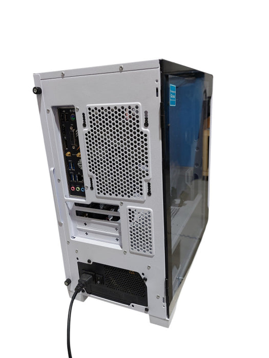 White Tempered Glass Side Thermaltake Case With ASUS Tuf Gaming B460M MTHBR =