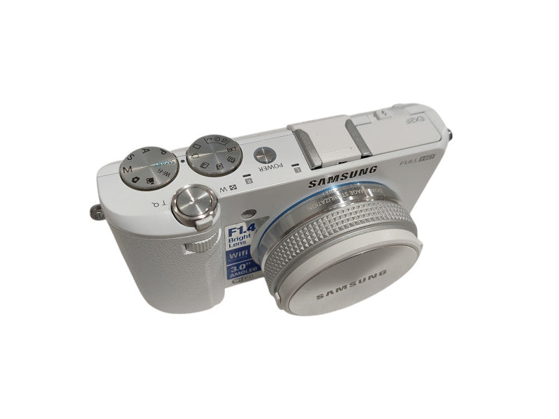 White Samsung EX2F Full HD F1.4 Bright Lens wifi Camera  =
