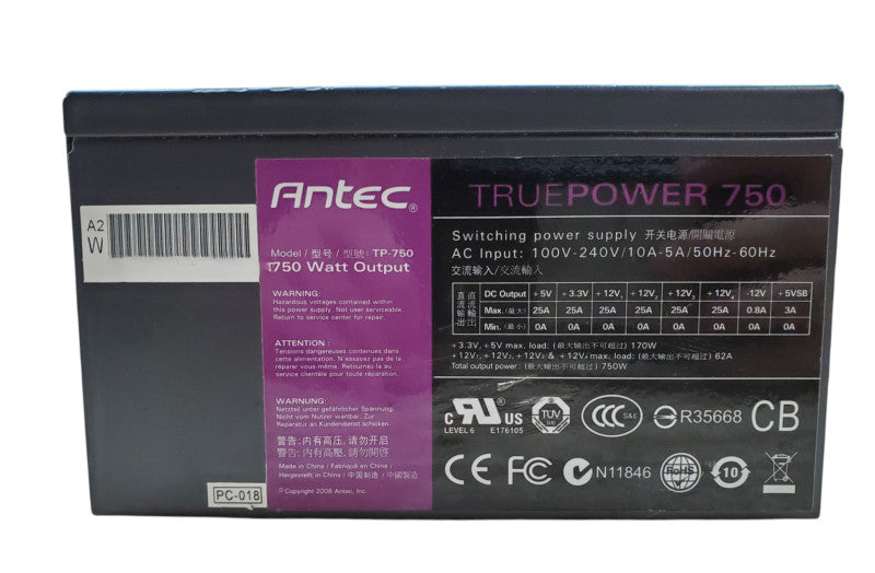 Antec TruePower 750, 750w Desktop Power Supply - TP-750