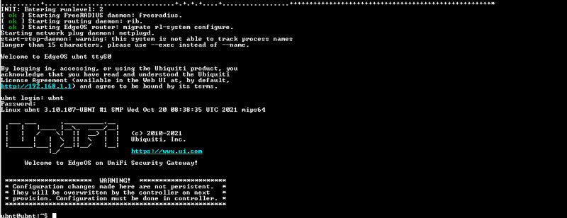 Ubiquiti Networks UniFi USG Security Gateway | Factory Reset