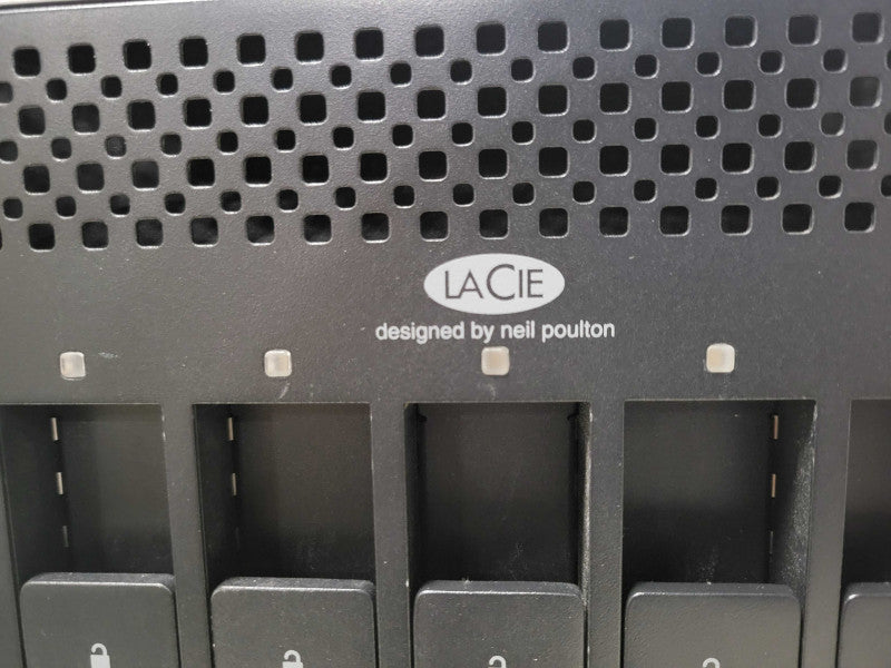 Lacie besigned by neil poulton 5 bay NAS w/ 5x 2TB HDDs, READ _
