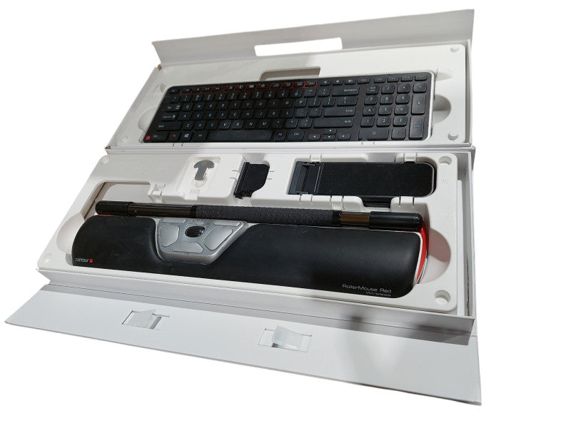 Contour Keyboard Kit Roller Mouse Red Wireless  =