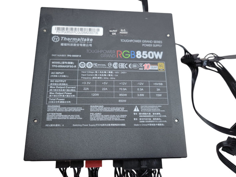 Thermaltake 850W 80 PLUS GOLD Modular PSU  %
