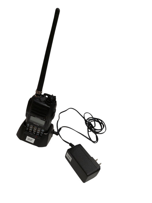 VHF Radio Yaesu Model: FTA-230 with Battery, Charge Base & Adaptor  =