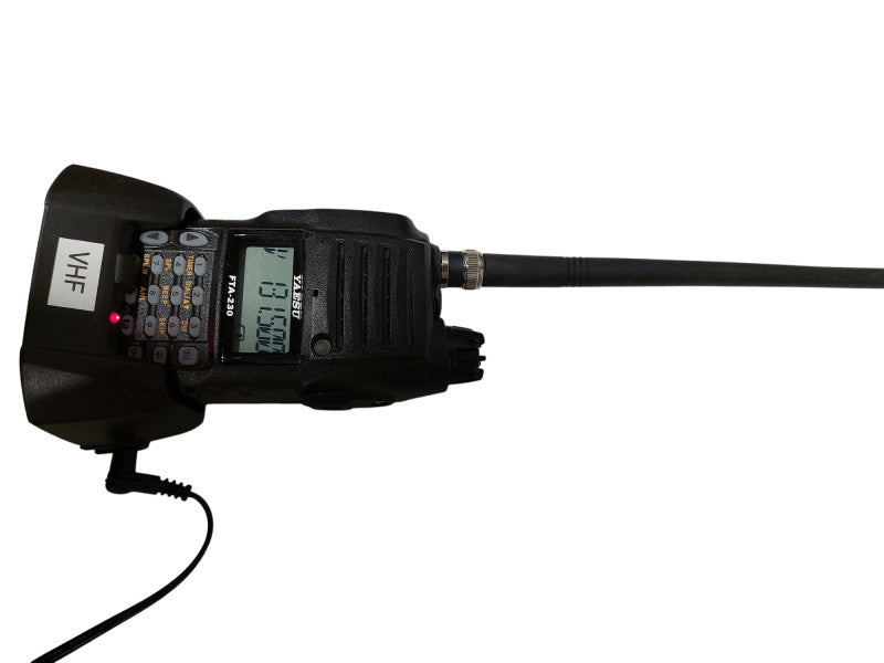 VHF Radio Yaesu Model: FTA-230 with Battery, Charge Base & Adaptor  =