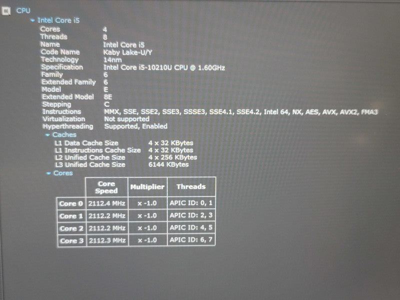Lenovo ThinkPad E14 i5-10210U 16GB RAM 256GB SSD READ β Lap200