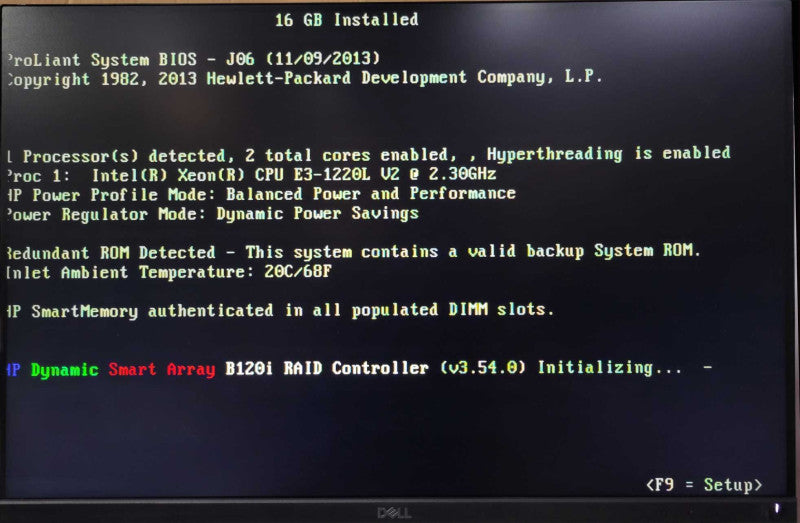 HP ProLiant MicroServer Gen8 Xeon E3-1220Lv2 2.30GHz 16GB B120i 3.5" READ _