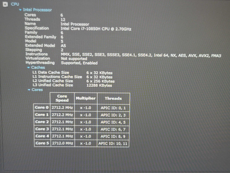 Lenovo ThinkPad P15G i7-10875H 32GB DDR4 RTX 2080 Max Q 256GB SSD  β Lap200