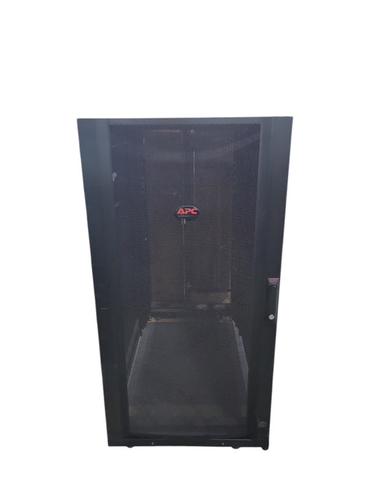 APC 24U Server Rack with side covers and front/back door _