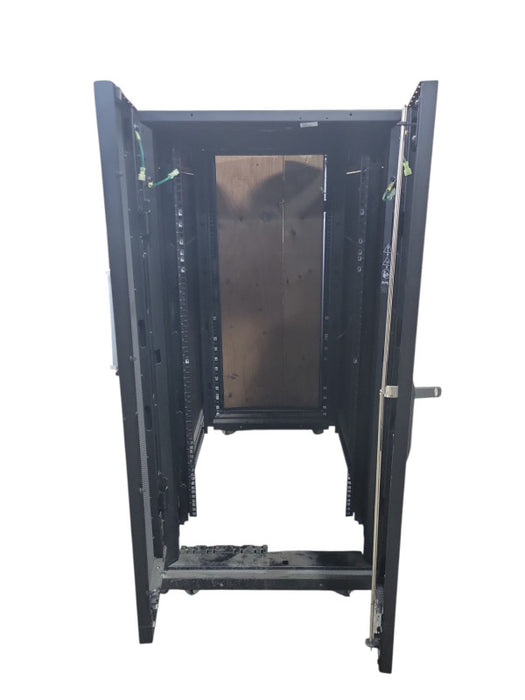 APC 24U Server Rack with side covers and front/back door _