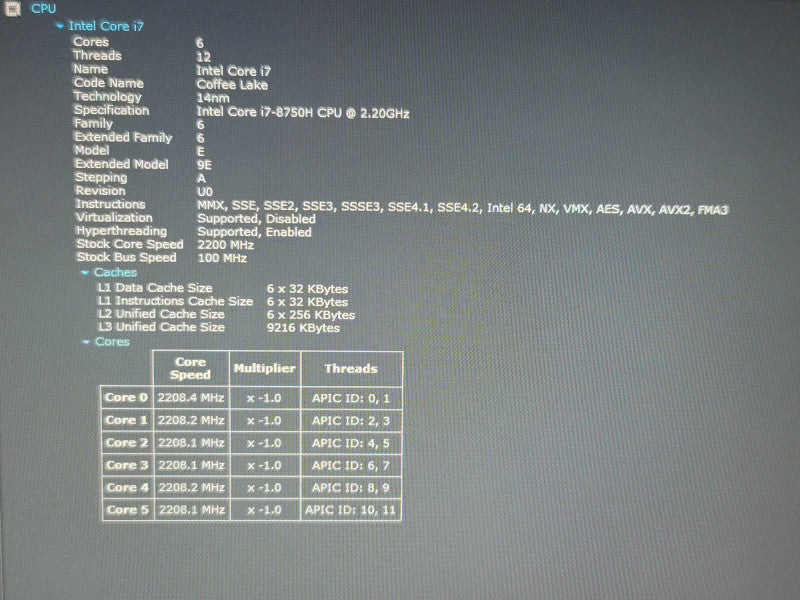 ASUS ROG STRIX SCAR Ed. i7-8750H 32GB DDR4 GTX 1060 256GB SSD READ β Lap200