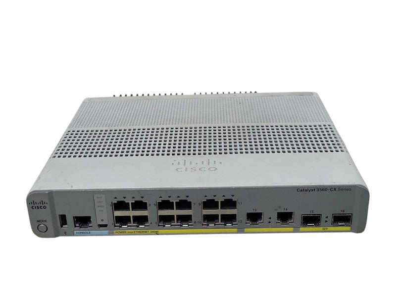 Cisco WS-C3560CX-12PC-S 12-Port GE PoE+ SFP Compact managed Switch _