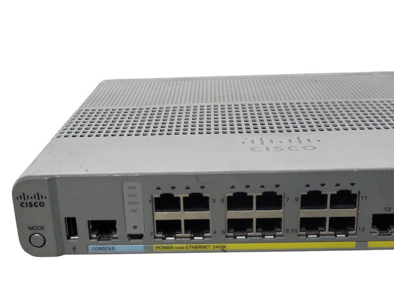 Cisco WS-C3560CX-12PC-S 12-Port GE PoE+ SFP Compact managed Switch _