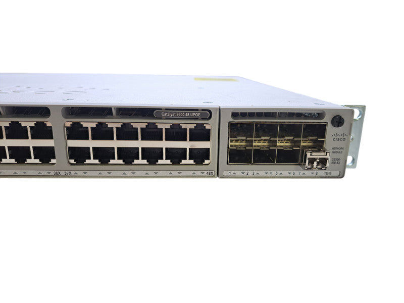 Cisco C9300-48U-E V03 | 48-Port Gigabit UPOE Managed Switch w/ C9300-NM-8X