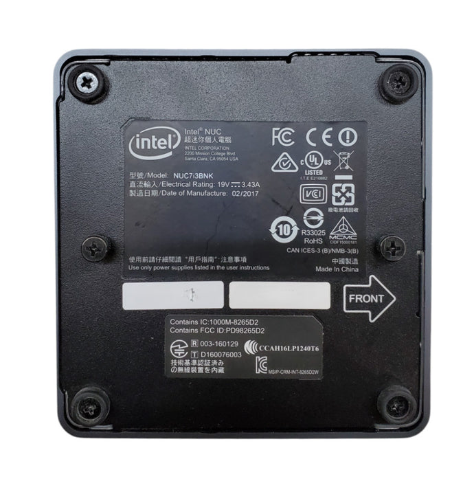 Intel NUC7i3BNK Core i3-7100U 8GB DDR4 - No HDD