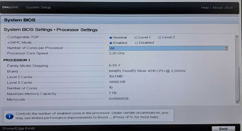 Dell R440 1U 4x 3.5" | Xeon Silver 4210 @2.20GHz, 32GB DDR4, H730P, BOSS-S1